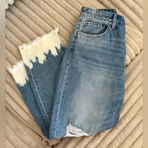 Pistola Blue and Cream Ankle Jeans